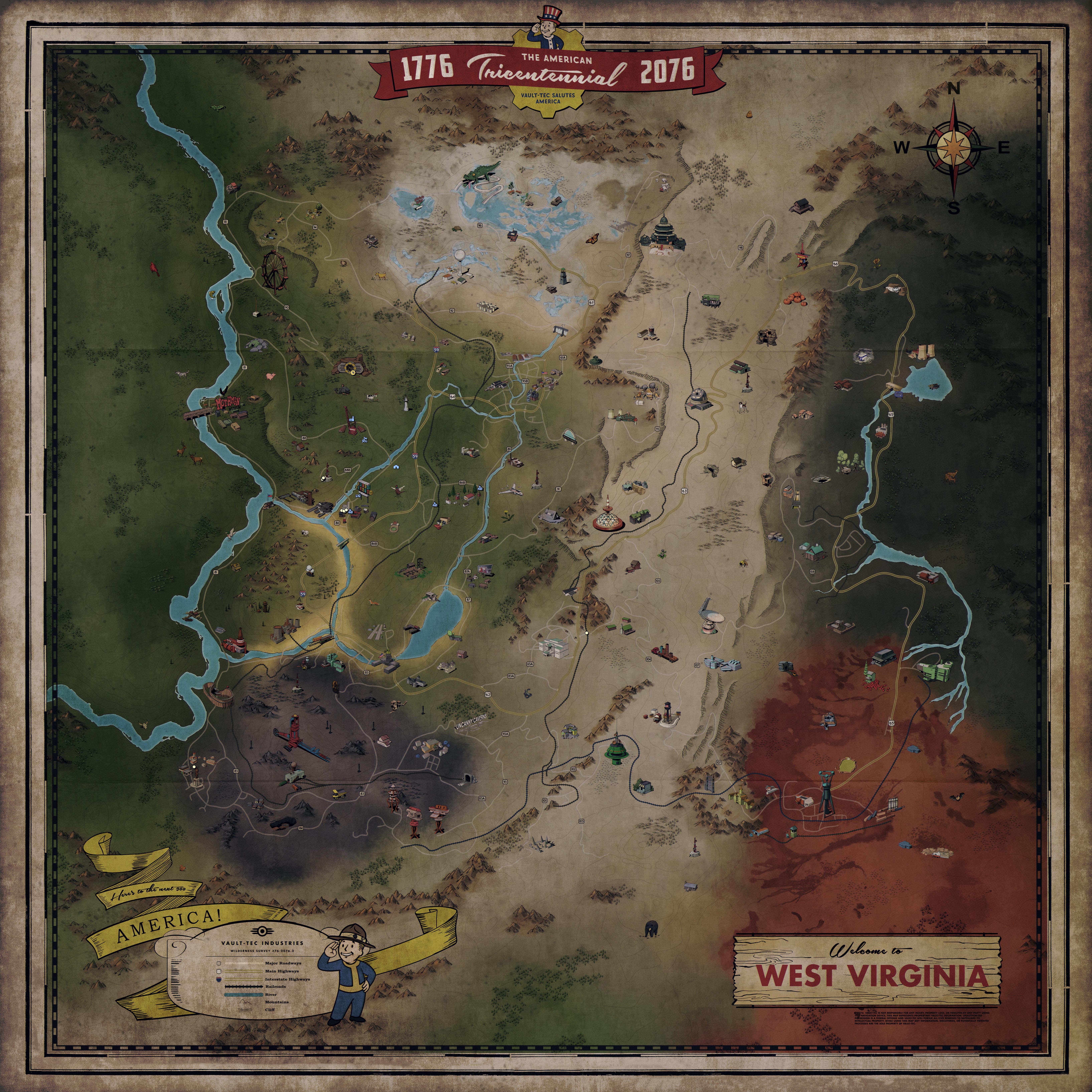 Fallout 76 Map Interactive Best Map Cities Skylines